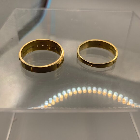 Vintage Salesman Sample Brass Men's SIZE 10.5 RINGS SELLING AS IS - Picture 2 of 7